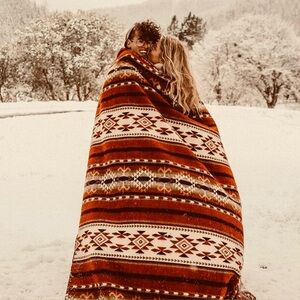 Ecuadane Artisan Southwestern Blanket - Cotacachi Fire | Cozy | Fall | Winter